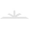 Ekena Millwork Richland Architectural Grade PVC Gable Bracket, 108"W x 31 1/2"H x 6"D x 6"F, 7/12 Pitch GBP108X32X0606RIC00 - alternate 3